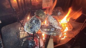ピコグリルで焼く殻付き牡蠣