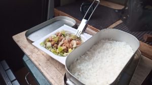 メスティン炊飯とネギ納豆