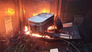 焚き火とメスティン炊飯
