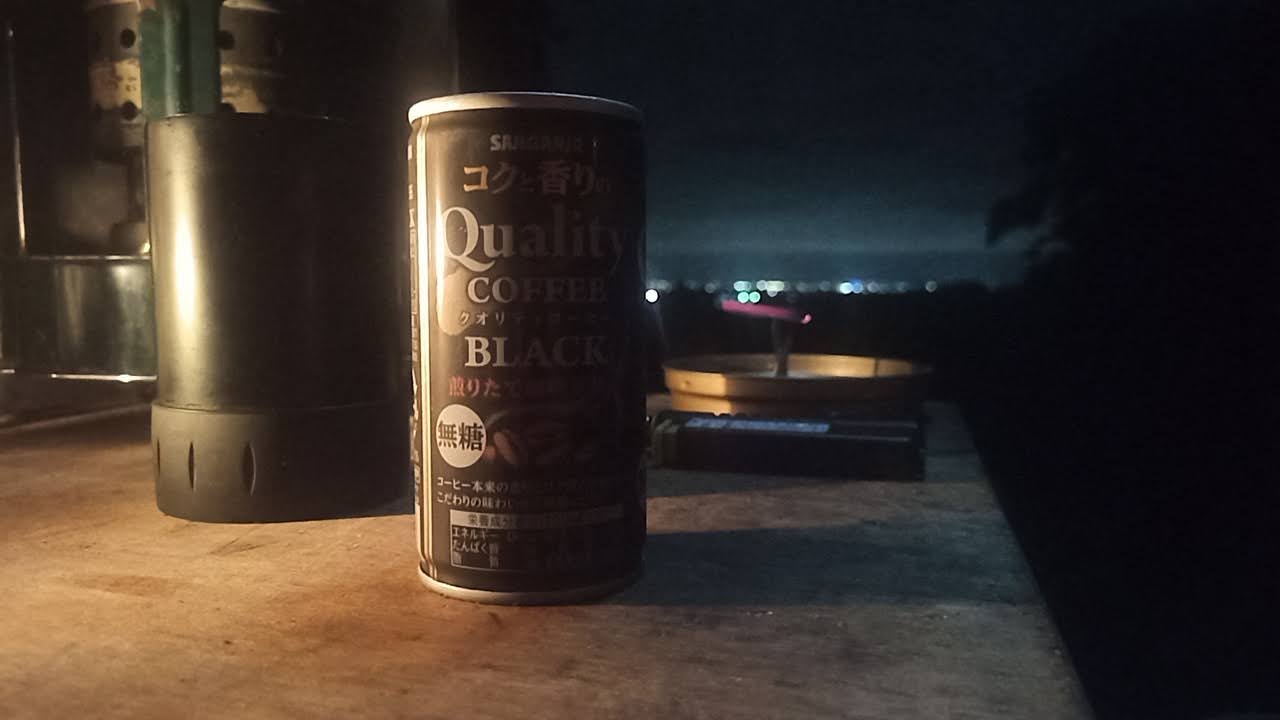 キャンプでアイスコーヒー