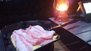 ホットサンドメーカーでお好み焼き