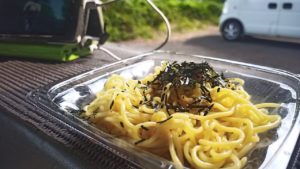 キャンプで冷やし中華
