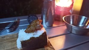 牛カルビとおにぎり