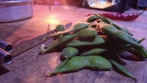 キャンプで枝豆