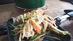 醤油団子の豚ロース巻き