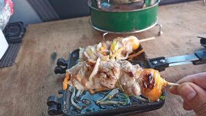 醤油団子の豚ロース巻き