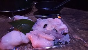 キャンプでアンコウ鍋