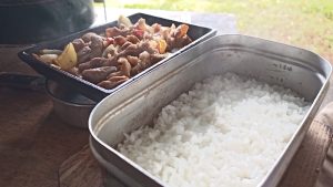 新米コシヒカリと金華亭のほるもん