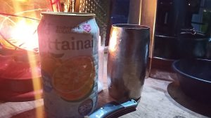 キャンプで氷結mottainai