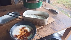 メスティン炊飯でトロロご飯