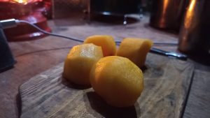 キャンプでさわし柿