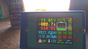 3日間のキャンプ後の電気残量