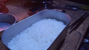 ダイソーメスティンで白飯炊飯