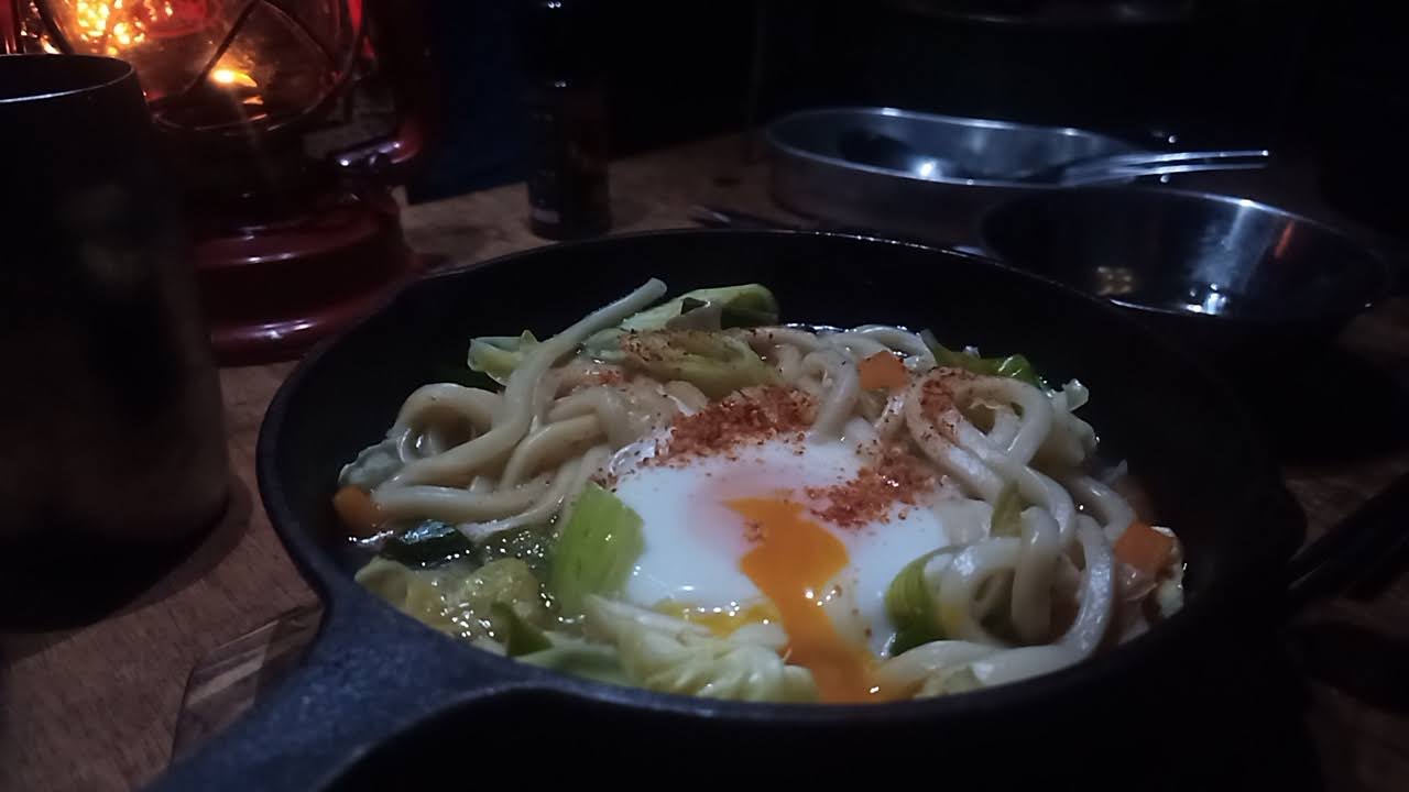 鯛の酒蒸しの出汁で煮込みうどん