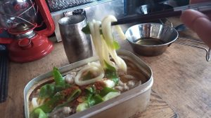 メスティン2合でうどん