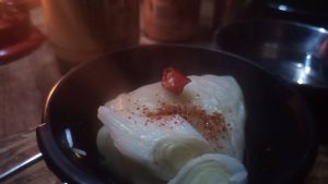 ロールキャベツとシェラカップ