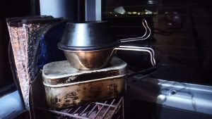 中華ストーブで余熱調理