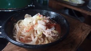 キャンプでラーメン