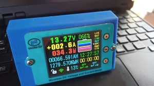 自作ポータブル電源のソーラー充電