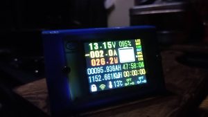 自作ポータブル電源のモニター