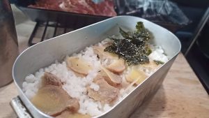 メスティンで生姜ごはん