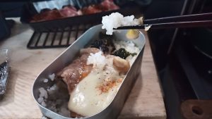 豚ロースステーキと生姜ごはん