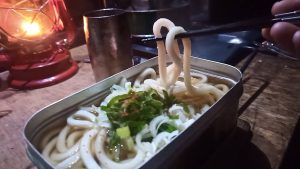 うどんと刻みネギ