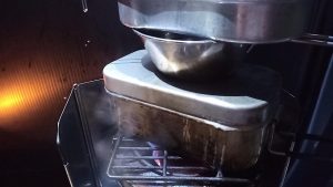 メスティン炊飯と湯沸かし