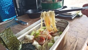 メスティンでチャルメラ