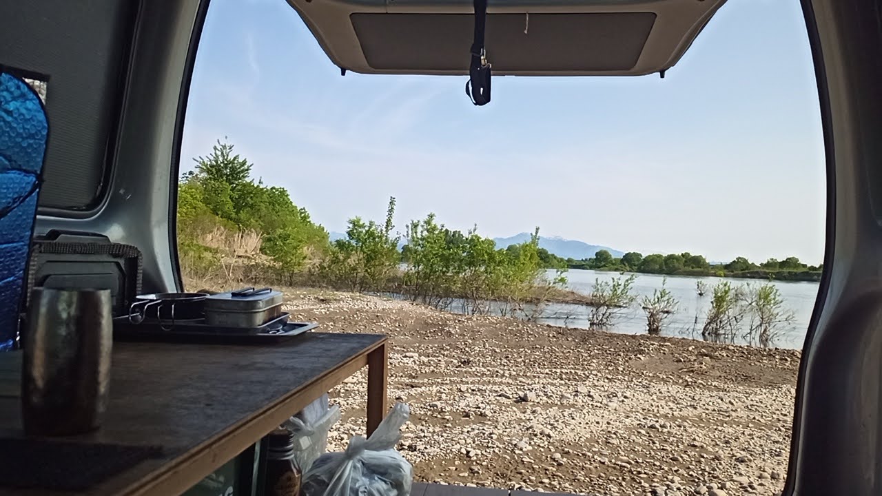 河原キャンプの景色