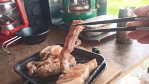 ホットサンドメーカーで焼く豚ロース