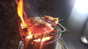 シマチョウの炭火焼