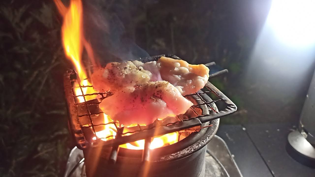 シマチョウの炭火焼