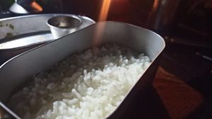 メスティンで炊いたご飯