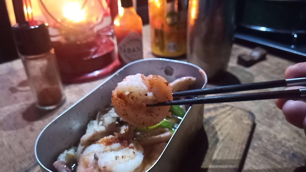 メスティン1合でアヒージョ