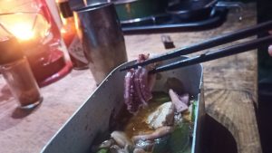 アヒージョとイカゲソ