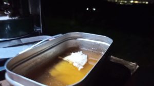 鯛の骨で蕎麦のつけダレ