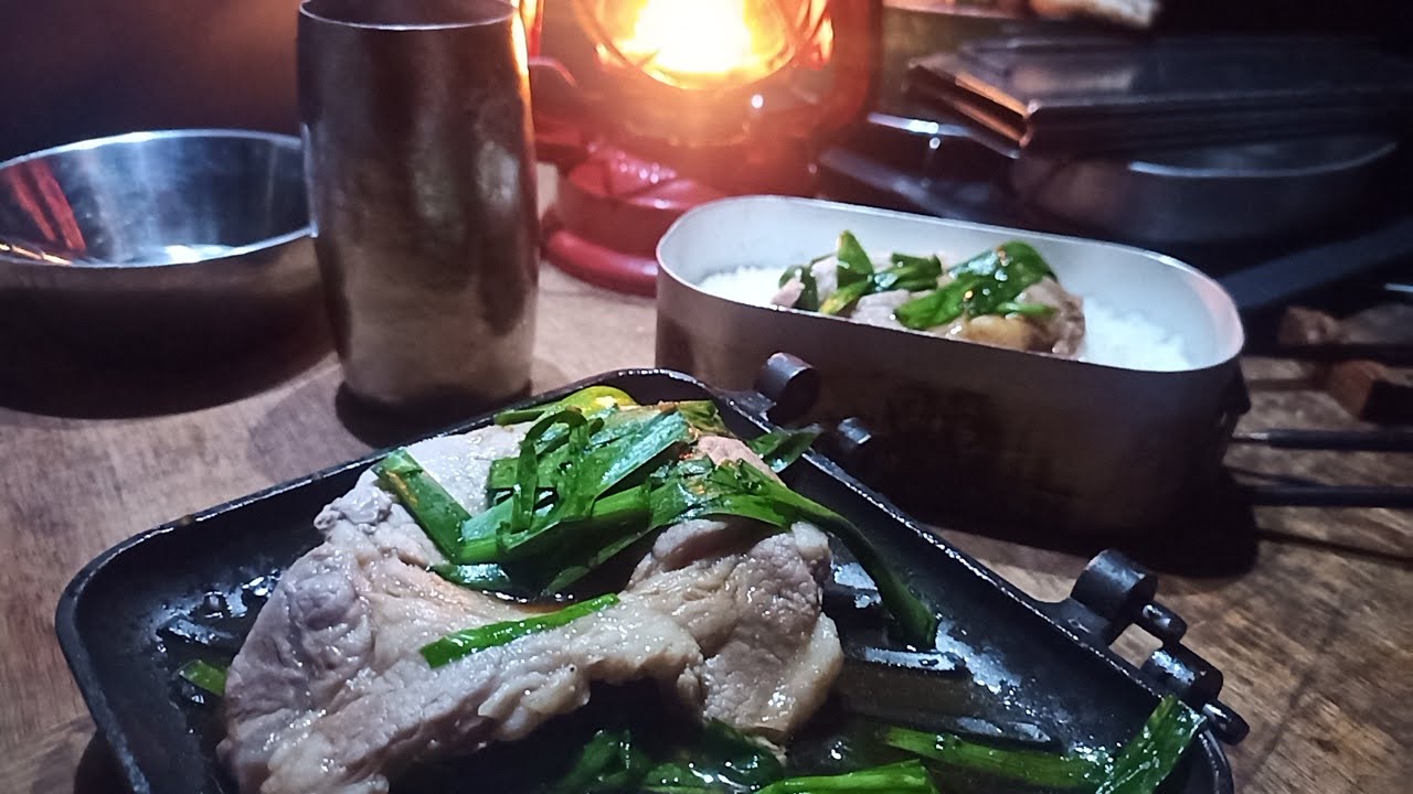 ホットサンドメーカーで焼いた豚ロース
