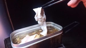 メスティン1.5合で豚しゃぶ