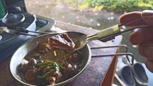 チキンスープからのチキンカレー