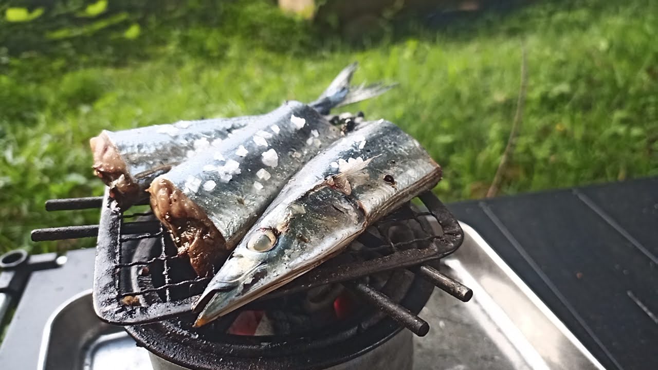 サンマの炭火焼