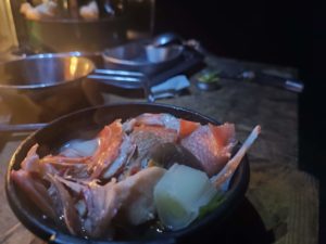 キンメダイのアラ鍋