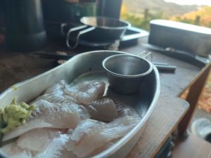 朝からノドグロの刺身