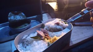 グリーンカレーと白飯