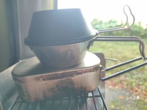 メスティン炊飯と余熱調理