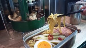 メスティンで朝ラーメン