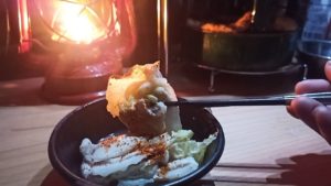 シェラカップと豚バラ肉